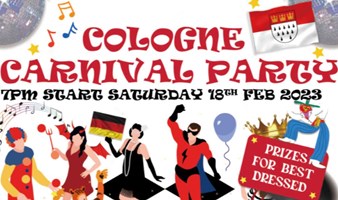 （Accept Walk-ins 接受现场买票）Cologne Karneval Costume Party 科隆狂欢化妆派对